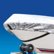 Harbor Master 150-Denier Polyester Water-Resistant Boat Cover, Silver, Model A