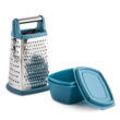 Thyme & Table Stainless Steel Four Sided Box Grater, 2 Piece Set