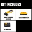 DEWALT DCB230CwDCG412B 20V MAX Cordless 4.5 in. - 5 in. Grinder, (1) 20V Compact 3.0Ah Battery, and 12V-20V MAX Charger DEWALT DCB230CwDCG412B 20V MAX Cordless 4.5 in. - 5 in. Grinder, (1) 20V Compact 3.0Ah Battery, and 12V-20V MAX Charger