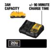 DEWALT DCF885BW230C 20V MAX Cordless 1/4 in. Impact Driver with 20V 3.0Ah Battery and 12V to 20V MAX Charger