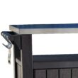 Keter Unity XL Portable Outdoor Table and Storage Cabinet with Accessory Hooks, Espresso Brown Keter Unity XL Portable Outdoor Table and Storage Cabinet with Accessory Hooks, Espresso Brown
