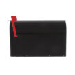 Gibraltar Mailboxes Stanley Extra Large, Steel, Post Mount Mailbox, Black, ST200B00