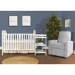 Dream On Me Anna 4-in-1 Full Size Crib and Changing Table Combo in White