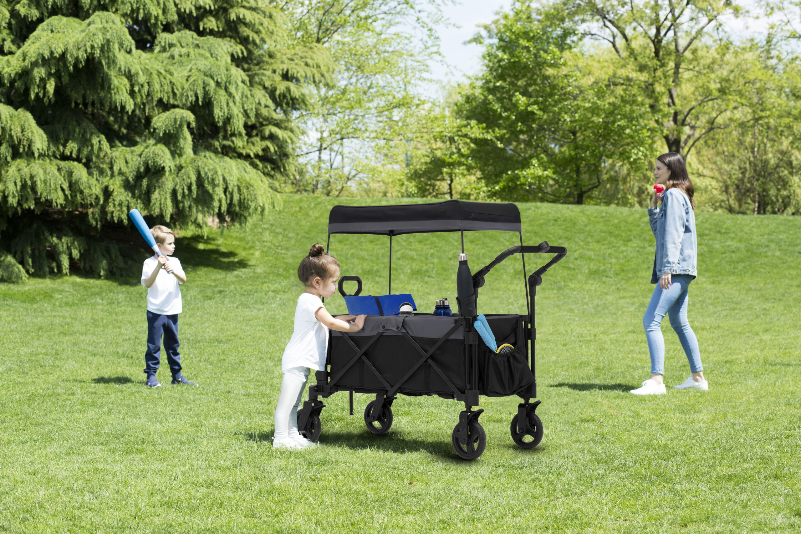 Little Folks by Delta Children City Wagon Cruiser Stroller, Black Little Folks by Delta Children City Wagon Cruiser Stroller, Black - Image 10