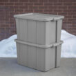 Sterilite Tuff1 30 Gal Plastic Storage Tote Container Bin w/ Lid (8 Pack)