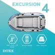 Intex Excursion 4 Inflatable Rafting Fishing 4 Person Boat Set with Oars and Pump Intex Excursion 4 Inflatable Rafting Fishing 4 Person Boat Set with Oars and Pump