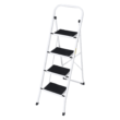 ZENSTYLE Folding 4-Step Ladder Anti-Slip Platform 330 lbs Capacity Portable Steel Frame