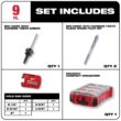 Milwaukee 49-56-9295-49-22-5606 BIG HAWG Carbide Hole Saw and Bi-Metal General Purpose Hole Saw Set with PACKOUT Cases (19-Piece)