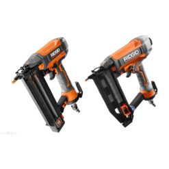 RIDGID 1004440525 Pneumatic 18-Gauge 2-1/8 in. Brad Nailer and 16-Gauge 2-1/2 in. Straight Finish Nailer Kit