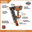 RIDGID R350RHF Pneumatic 21-Degree 3-1/2 in. Round Head Framing Nailer