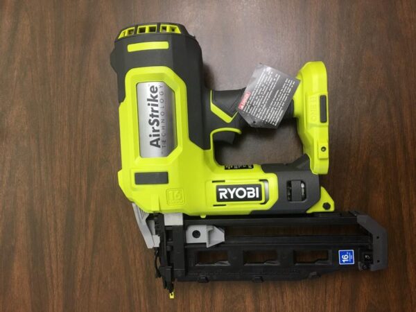 RYOBI 15 Amp Corded 12 in. Sliding Compound Miter Saw and ONE+ 18V 16-Gauge Cordless AirStrike Finish Nailer (Tool Only)