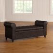 Axtell Vegan Leather Storage Ottoman