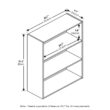 Breylynn 31.5'' H x 22.7'' W x 9.7" D Standard Bookcase