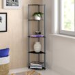 Delrosario 11.6'' W Plastic Corner Bookcase