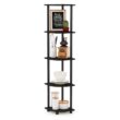 Delrosario 11.6'' W Plastic Corner Bookcase