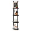 Delrosario 11.6'' W Plastic Corner Bookcase