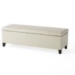 Denali Vegan Leather Storage Ottoman