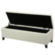 Denali Vegan Leather Storage Ottoman