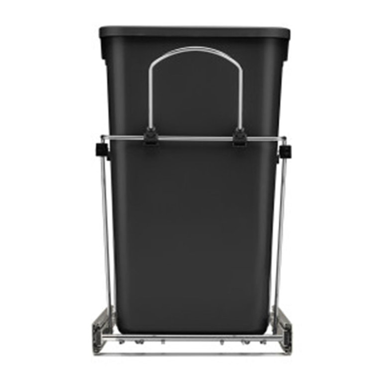 Double Sliding Pull-Out Waste Bin Containers | BigEasyMart.com