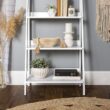 Ebern Designs Haralda 55'' H x 24.1'' W Ladder Bookcase - True White