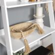 Ebern Designs Haralda 55'' H x 24.1'' W Ladder Bookcase - True White