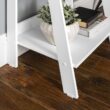 Ebern Designs Haralda 55'' H x 24.1'' W Ladder Bookcase - True White