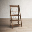 Roanoke 68'' H x 31'' W Solid Wood Ladder Bookcase