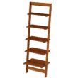 Wabansia 50'' H x 16.25'' W Wood Ladder Bookcase