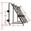 Apex TBBC-4 4-Bike Pickup Truck Bed Bicycle Rack