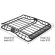 Apex ER-08208S 150 lbs. Steel Roof Cargo Basket with Wind Fairing Apex ER-08208S 150 lbs. Steel Roof Cargo Basket with Wind Fairing