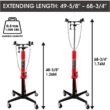 Big Red TR3942 1/2-Ton Telescoping Transmission Floor Jack