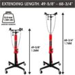 Big Red TR4053 1/2-Ton Telescoping Transmission Floor Jack