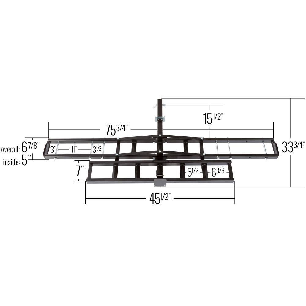 Black Widow MCC-500 500 lbs. Capacity Steel Motorcycle Carrier Black Widow MCC-500 500 lbs. Capacity Steel Motorcycle Carrier - Image 2