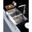 ANZZI ELYSIAN Series Farmhouse Stainless Steel 33 in. 0-Hole Double Bowl Kitchen Sink