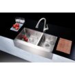 ANZZI ELYSIAN Series Farmhouse Stainless Steel 36 in. 0-Hole Double Bowl Kitchen Sink