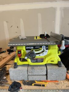 RYOBI PBLTS01K ONE+ HP 18V Brushless Cordless 8-1/4 in. Compact Portable Jobsite Table Saw Kit with (2) 4.0 Ah Batteries and Charger
