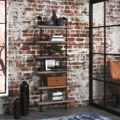 Charter 78.5'' H x 31.5'' W Iron Ladder Bookcase