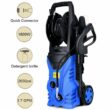 Costway 2030 PSI 1.7 GPM 1800-Watt Electric Pressure Washer Cleaner with Hose Reel in Blue