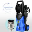 Costway 2030 PSI 1.7 GPM 1800-Watt Electric Pressure Washer Cleaner with Hose Reel in Blue
