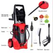 Costway EP24646RE 2030 PSI 2 GPM Hot/Cold Water Electric High Pressure Washer with Patio Cleaner and 5 Nozzles