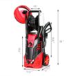 Costway EP24646RE 2030 PSI 2 GPM Hot/Cold Water Electric High Pressure Washer with Patio Cleaner and 5 Nozzles