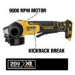 DEWALT 20V MAX XR Cordless Brushless 4-1/2 in. Paddle Switch Small Angle Grinder with 20V 3.0Ah Battery and Charger