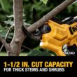 DEWALT DCPR320BWCB230C 20V MAX Cordless Battery Powered Pruner Kit with (1) 3Ah Battery & Charger