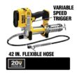 DEWALT DCGG571BW205 20V MAX Cordless 10,000 PSI Variable Speed Grease Gun and (1) 20V MAX XR Premium Lithium-Ion 5.0Ah Battery