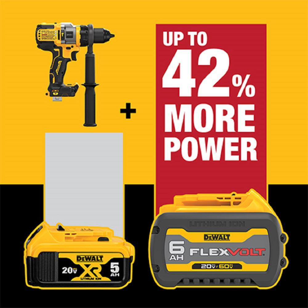 DEWALT DCD999B 20V MAX Brushless Cordless 1/2 in. Hammer Drill/Driver with FLEXVOLT ADVANTAGE (Tool Only) DEWALT DCD999B 20V MAX Brushless Cordless 1/2 in. Hammer Drill/Driver with FLEXVOLT ADVANTAGE (Tool Only) - Image 7