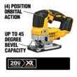 DEWALT DCS334BW230 20V MAX XR Cordless Brushless Jigsaw and (1) 20V 3.0Ah Battery