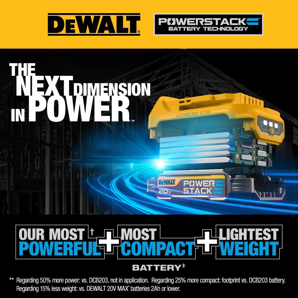 DEWALT DCS377BWP034C ATOMIC 20V MAX Cordless Brushless Compact 1-3/4 in. Bandsaw and 20V POWERSTACK Compact Battery Starter Kit DEWALT DCS377BWP034C ATOMIC 20V MAX Cordless Brushless Compact 1-3/4 in. Bandsaw and 20V POWERSTACK Compact Battery Starter Kit - Image 9