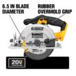 DEWALT DCD800P1WDCS391 20V MAX XR Lithium-Ion Cordless Compact 1/2 in. Drill/Driver Kit with 20V MAX Cordless 6-1/2 in. Circular Saw