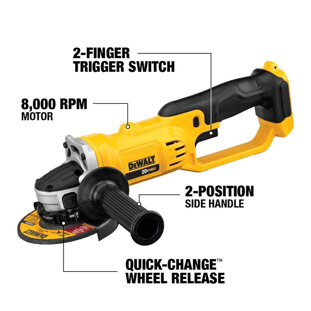 DEWALT DCK279C2W412 ATOMIC 20V MAX Cordless Brushless Hammer Drill/Impact 2 Tool Combo Kit, 20V 4.5-5 in. Grinder, and (2) 1.3Ah Batteries DEWALT DCK279C2W412 ATOMIC 20V MAX Cordless Brushless Hammer Drill/Impact 2 Tool Combo Kit, 20V 4.5-5 in. Grinder, and (2) 1.3Ah Batteries - Image 6