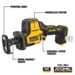 DEWALT DCS369BW240 ATOMIC 20V MAX Cordless Brushless Compact Reciprocating Saw and (1) 20V MAX Compact Lithium-Ion 4.0Ah Battery